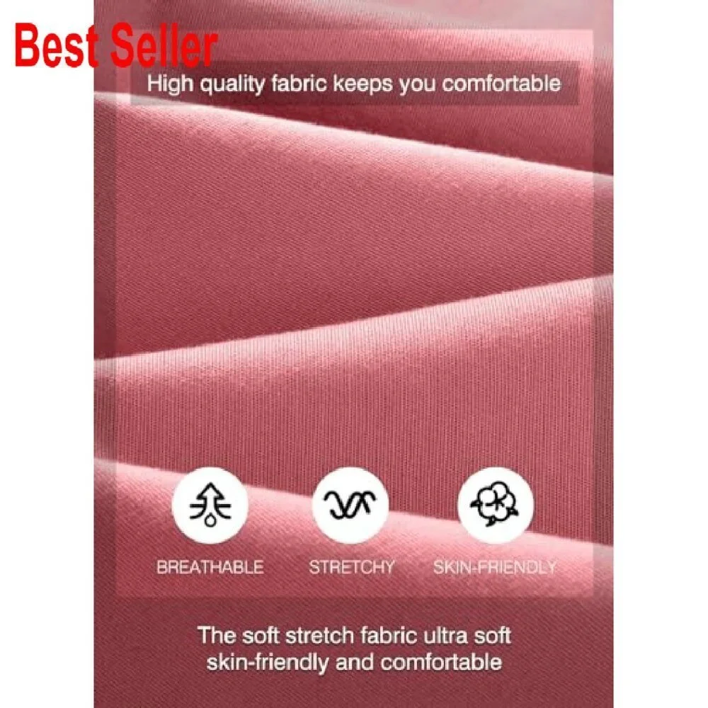 Men's Casual Joggers Tapered Fit Twill Cargo Pants Activewear Sweatpants